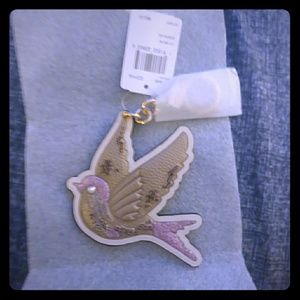Coach bird keychain